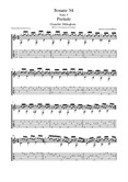 Sonate 34 suite 5 Prelude S L Weiss (C Dillingham) Transcription