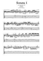 Sonata 1 in G minor Siciliana J. S. Bach (Ana Vidovic) Transcription