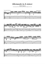 Allemande in A minor (Andres Segovia) Transcription