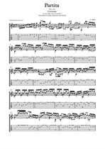 Partita in A minor Corrente J. S. Bach  (Ana Vidovic) Transcription