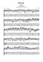 Partita in A minor Sarabande J. S. Bach (Ana Vidovic) Transcription