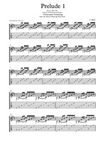 Prelude 1 Book 1 Bach - Christopher Parkening Transcription