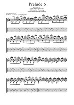 Prelude 6 Book 1 Bach - Christopher Parkening Transcription