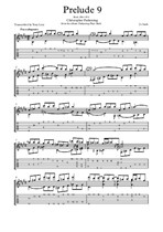 Prelude 9 Book 1 Bach - Christopher Parkening Transcription
